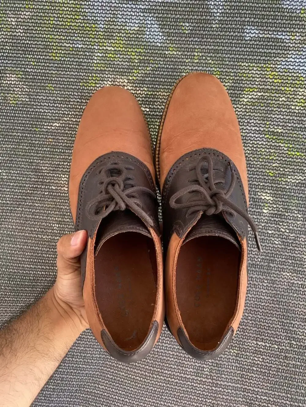 Cole Haan OriginalGrand Brown Two-Tone Saddle Shoes
